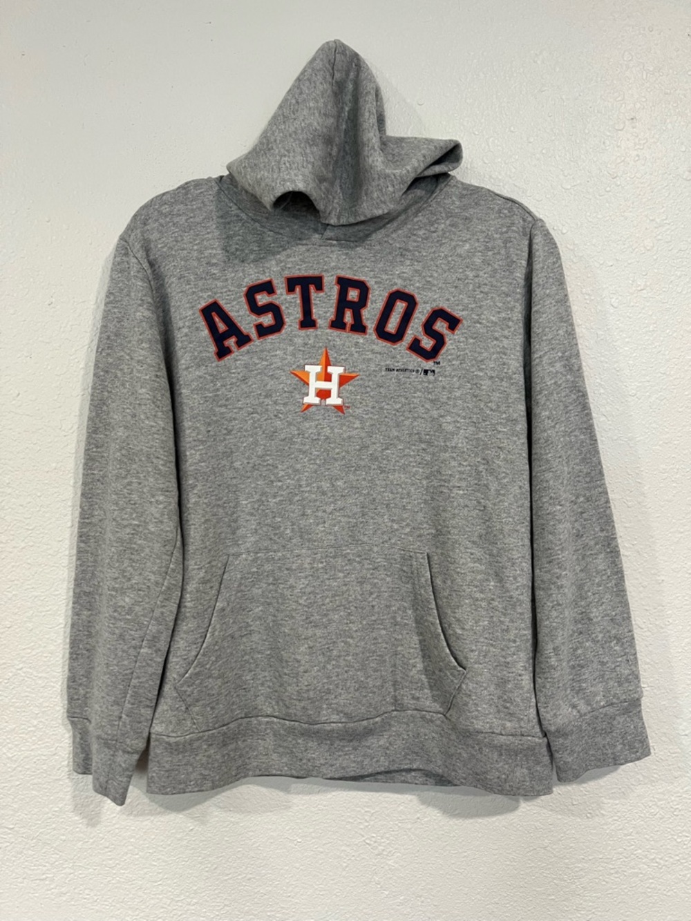 Houston Astros Gray Pullover Hoodie Sweatshirt Kids Size XL 14/16